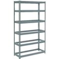 Global Equipment Extra Heavy Duty Shelving 48"W x 12"D x 60"H With 6 Shelves, No Deck, Gray 716934